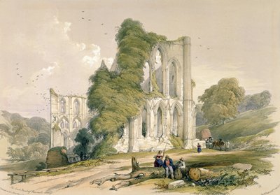 Rievaulx Abbey, from the East Front, from 